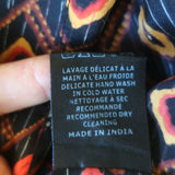 Isabel Marant Trapeze Tank Top Black Printed Silk Size 38 Sleeveless Blouse