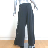 ALO Yoga Dreamscape High-Waist Trousers Black Seersucker Size Medium