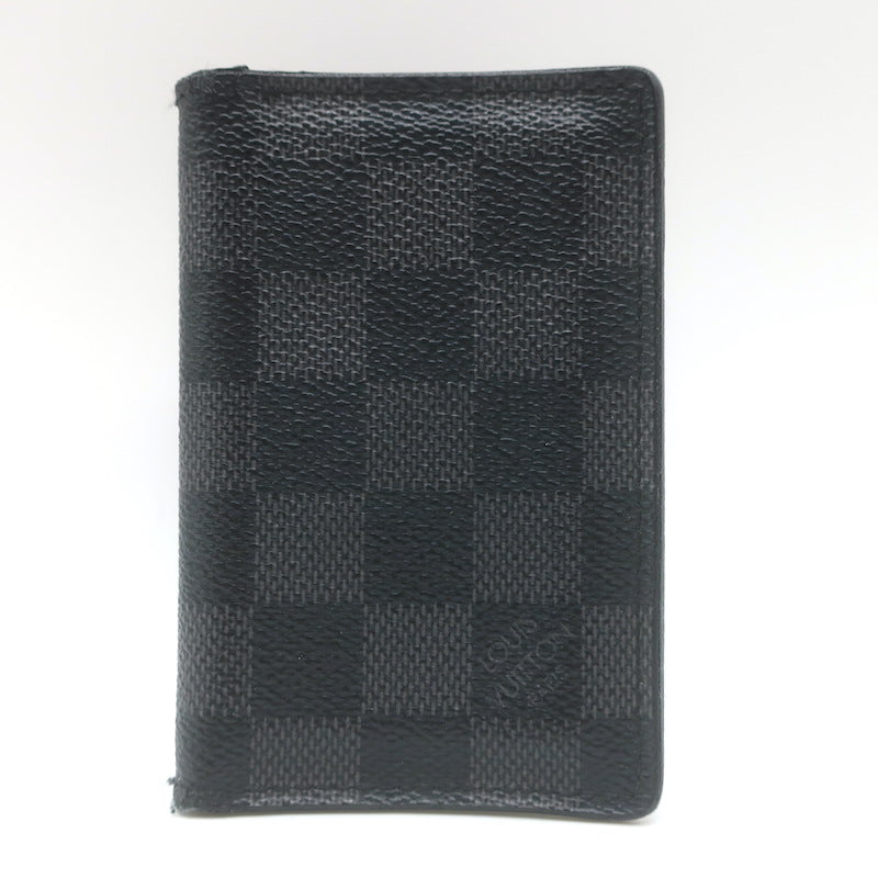 Louis Vuitton Damier Canvas Pocket Organizer Wallet Black/Graphite