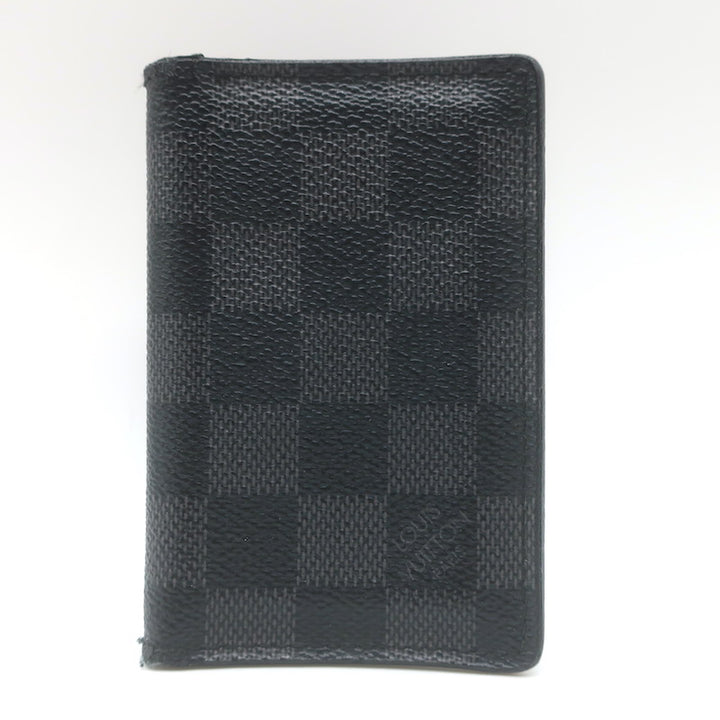 Louis Vuitton Damier Canvas Pocket Organizer Wallet Black/Graphite