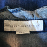 Stella McCartney Ruffled Lace-Trim Denim Shirt Indigo Size 36 Long Sleeve Top