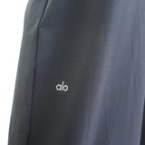 ALO Yoga Dreamscape High-Waist Trousers Black Seersucker Size Medium