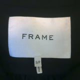 Frame Gillian Puff Sleeve Blouse Black Silk Size Small Button-Up Blouse