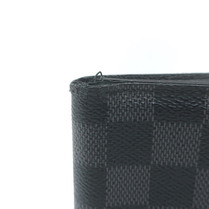 Louis Vuitton Damier Canvas Pocket Organizer Wallet Black/Graphite