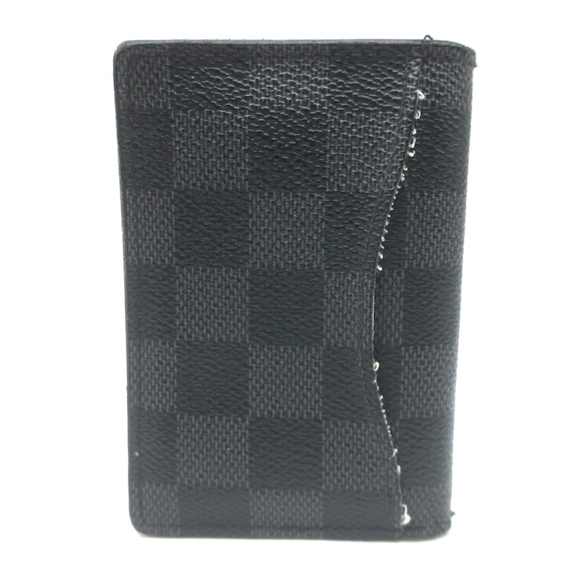 Louis Vuitton Damier Canvas Pocket Organizer Wallet Black/Graphite