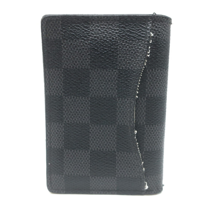 Louis Vuitton Damier Canvas Pocket Organizer Wallet Black/Graphite