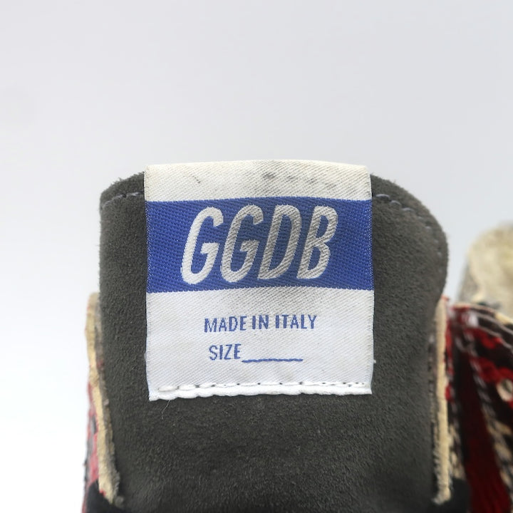 Golden Goose Francy Snake-Embossed High Top Sneakers Cream/Gray Size 37