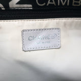 Chanel 2002 31 Rue Cambon Beach Tote Black Printed Canvas Large Shoulder Bag