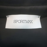 Sportmax Short Sleeve Safari Shirt Dark Brown Stretch Jersey Size Medium