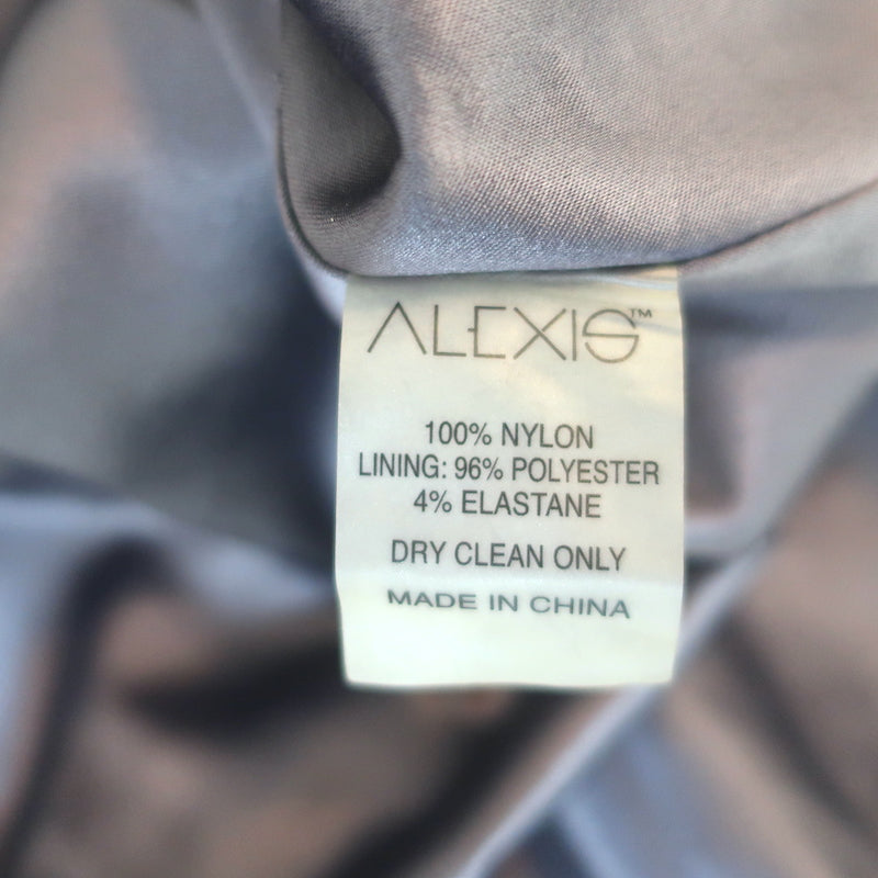 Alexis Renada Sequin Long Sleeve Mini Dress Gunmetal Size Small