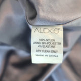 Alexis Renada Sequin Long Sleeve Mini Dress Gunmetal Size Small