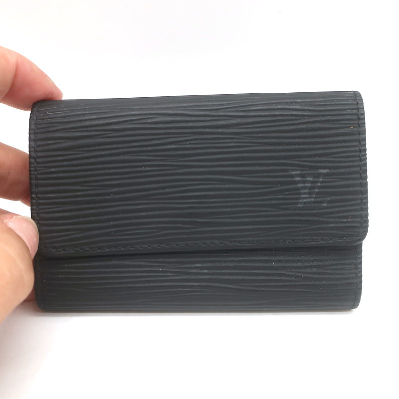 Louis Vuitton Epi Leather Multicles 6 Key Holder Case Black