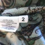 Ulla Johnson Caris Puff Sleeve Mini Dress Spruce Floral Ruffled Cotton Size 2