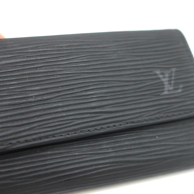 Louis Vuitton Epi Leather Multicles 6 Key Holder Case Black