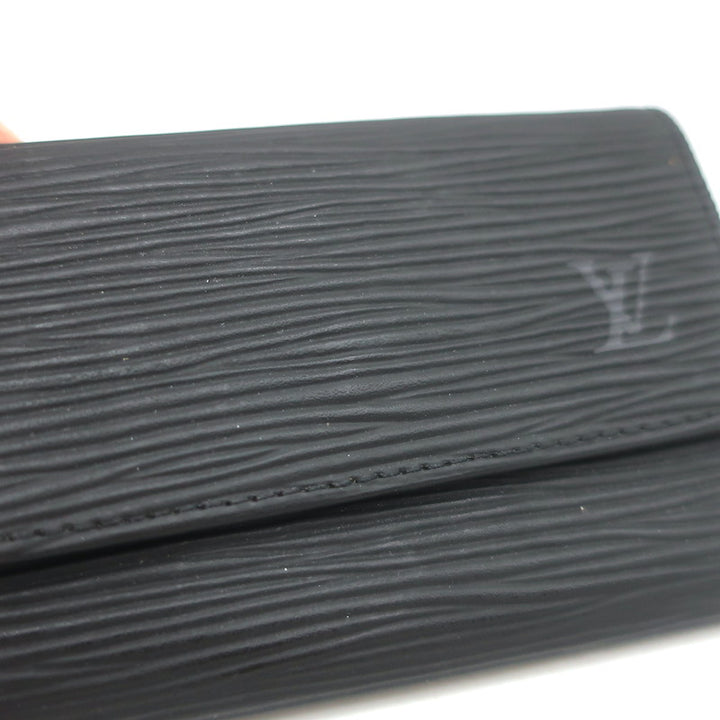 Louis Vuitton Epi Leather Multicles 6 Key Holder Case Black