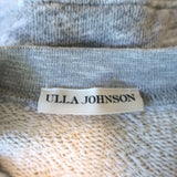Ulla Johnson Puff Sleeve Sweatshirt Philo Heather Gray Cotton Size Small