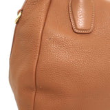 Prada Vitello Daino Two-Way Tote Brown Leather Large Shoulder Bag