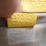 Celine Boogie Bag Yellow Grained Leather