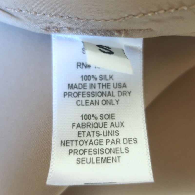 Sablyn Miranda Bias Cut Midi Skirt Nude Silk Satin Size Small
