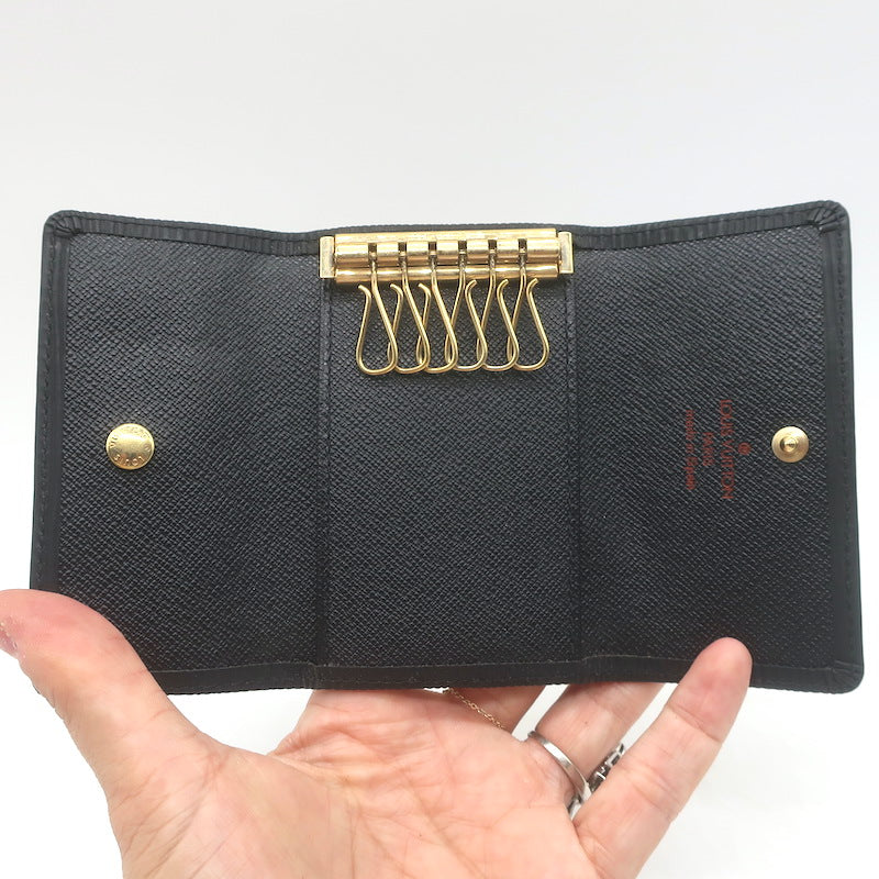 Louis Vuitton Epi Leather Multicles 6 Key Holder Case Black