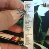 Dolce & Gabbana Lilium String Bikini Black Floral Print Size Extra Small NEW