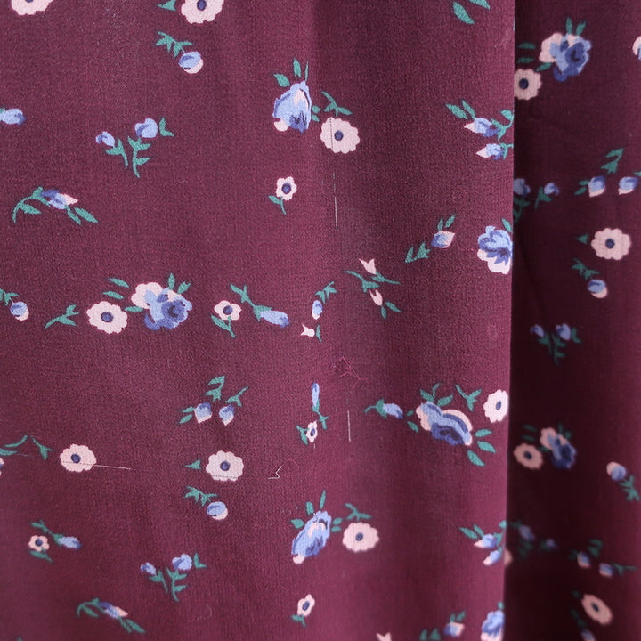 Ulla Johnson Sleeveless Midi Dress Leena Bordeaux Embroidered Chiffon Size 0
