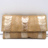 Gucci Snakeskin Chain Strap Mini Evening Bag Beige/Gold