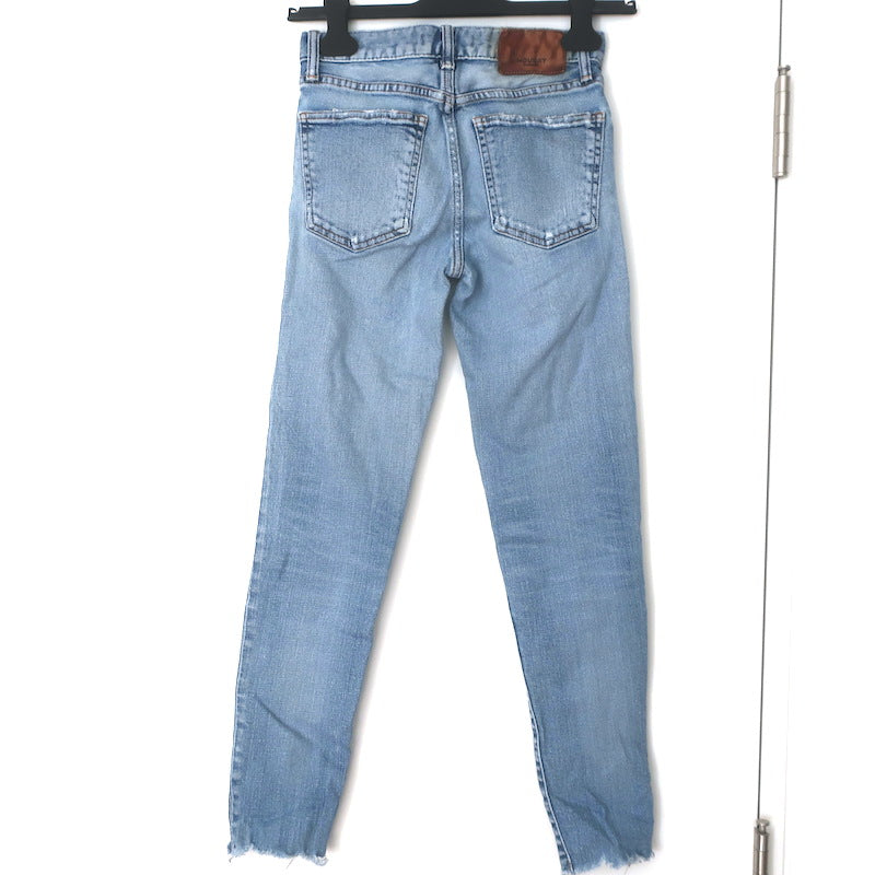 Moussy Tyrone Skinny Jeans Light Blue Stretch Denim Size 23