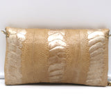 Gucci Snakeskin Chain Strap Mini Evening Bag Beige/Gold