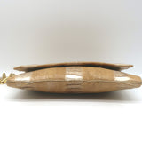 Gucci Snakeskin Chain Strap Mini Evening Bag Beige/Gold