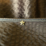 Peter Cohen Hammered Silk Blouse & Cropped Pull-On Pants Set Brown Size Medium