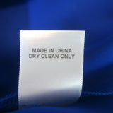 The Sei Dolman Tie-Front Blouse Electric Blue Silk Satin Size 0