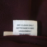 Ulla Johnson Sleeveless Midi Dress Leena Bordeaux Embroidered Chiffon Size 0