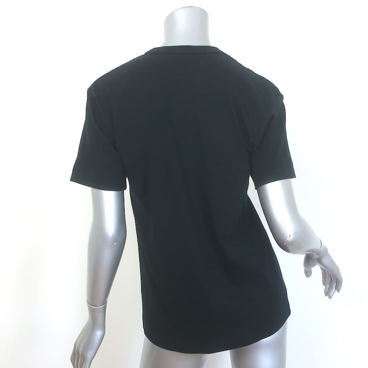PLAY Comme des Garcons Gold Heart T-Shirt Black Cotton Size Small NEW