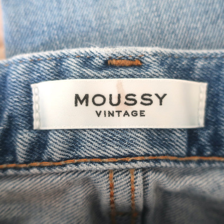 Moussy Tyrone Skinny Jeans Light Blue Stretch Denim Size 23