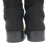 Stuart Weitzman 5050 Over the Knee Flat Boots Black Leather Size 9.5
