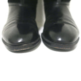 Vintage Bottega Veneta Over the Knee Flat Boots Black Leather & Suede Size 38