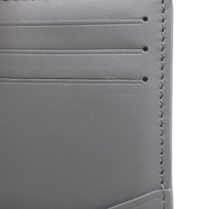 Louis Vuitton Monogram Shadow Pocket Organizer Wallet Gray Leather NEW