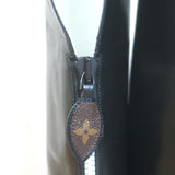 Louis Vuitton Thigh High Flat Boots Black & White Leather Size 38