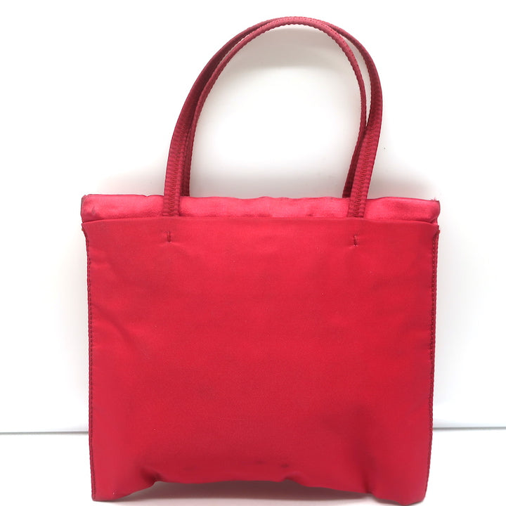 Prada Nylon Mini Tote Bag Red