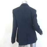 Weekend Max Mara Nervoso Double Breasted Blazer Navy Virgin Wool Size US 10 NEW