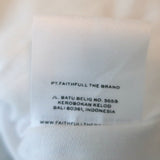 Faithfull the Brand Midi Dress Marita White Floral Print Linen Size Extra Small