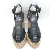 Christian Louboutin Super Mariza 130 Platform Espadrille Sandals Black Size 37