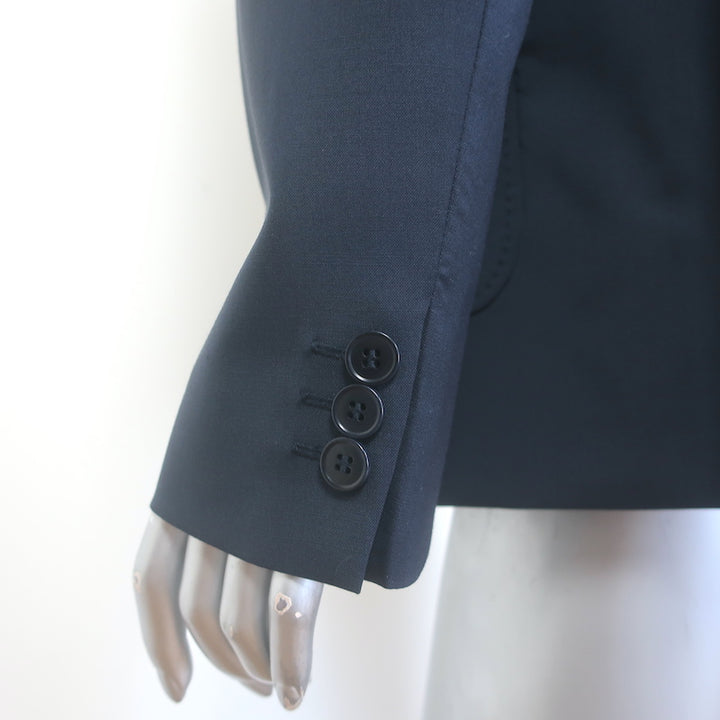 Weekend Max Mara Nervoso Double Breasted Blazer Navy Virgin Wool Size US 10 NEW