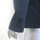 Weekend Max Mara Nervoso Double Breasted Blazer Navy Virgin Wool Size US 10 NEW