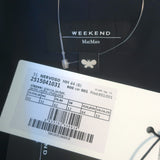 Weekend Max Mara Nervoso Double Breasted Blazer Navy Virgin Wool Size US 10 NEW