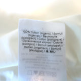 GANNI Puff Sleeve Top White Ruched Cotton Size 36 Long Sleeve Blouse