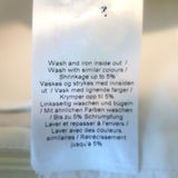 GANNI Puff Sleeve Top White Ruched Cotton Size 36 Long Sleeve Blouse