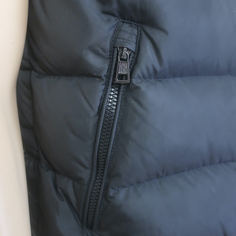 Moncler Dupres Quilted Down Puffer Vest Black Size 4