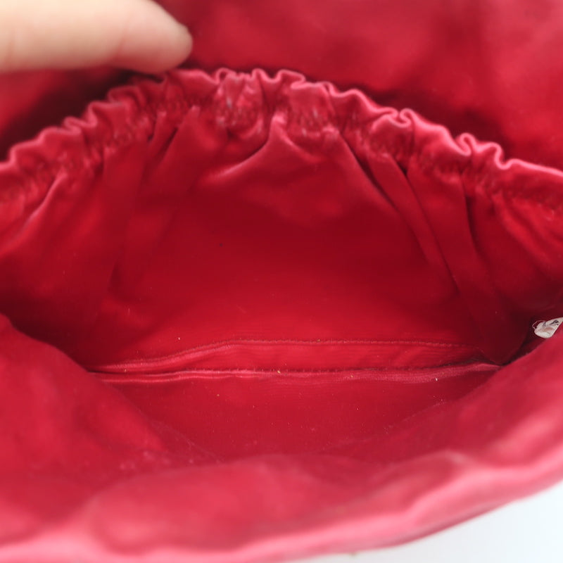 Prada Nylon Mini Tote Bag Red